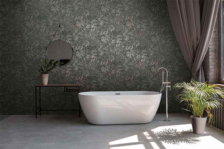 A.S. Création Vliestapete – Blätter-Motiv grün, schwarz, silber metallic (395604) – Bild 4
