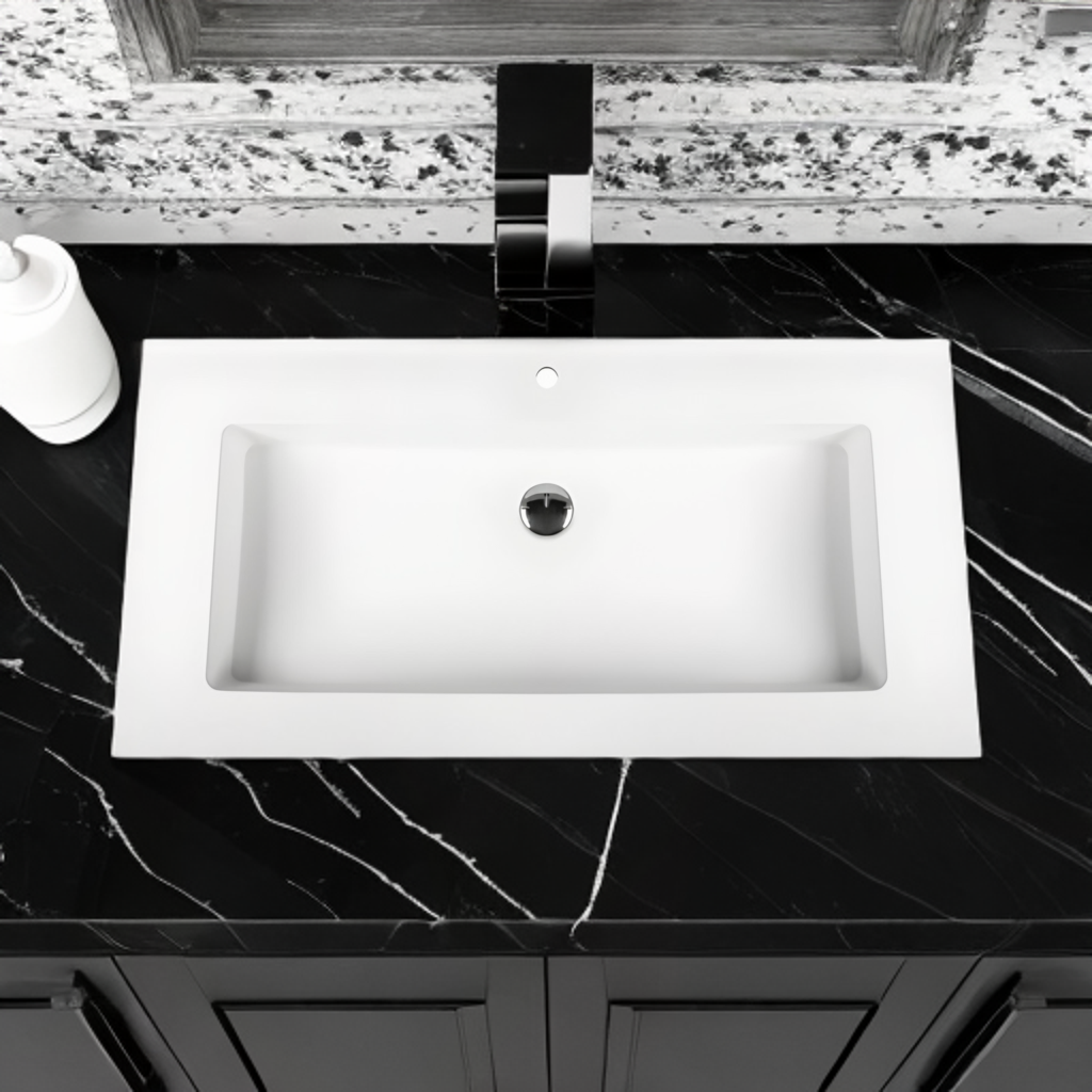 Waschbecken | Mineralguss | Design | Waschtisch | Aufsatzwaschbecken | Einbauwaschbecken | Modern | Hygienisch – Bild 5