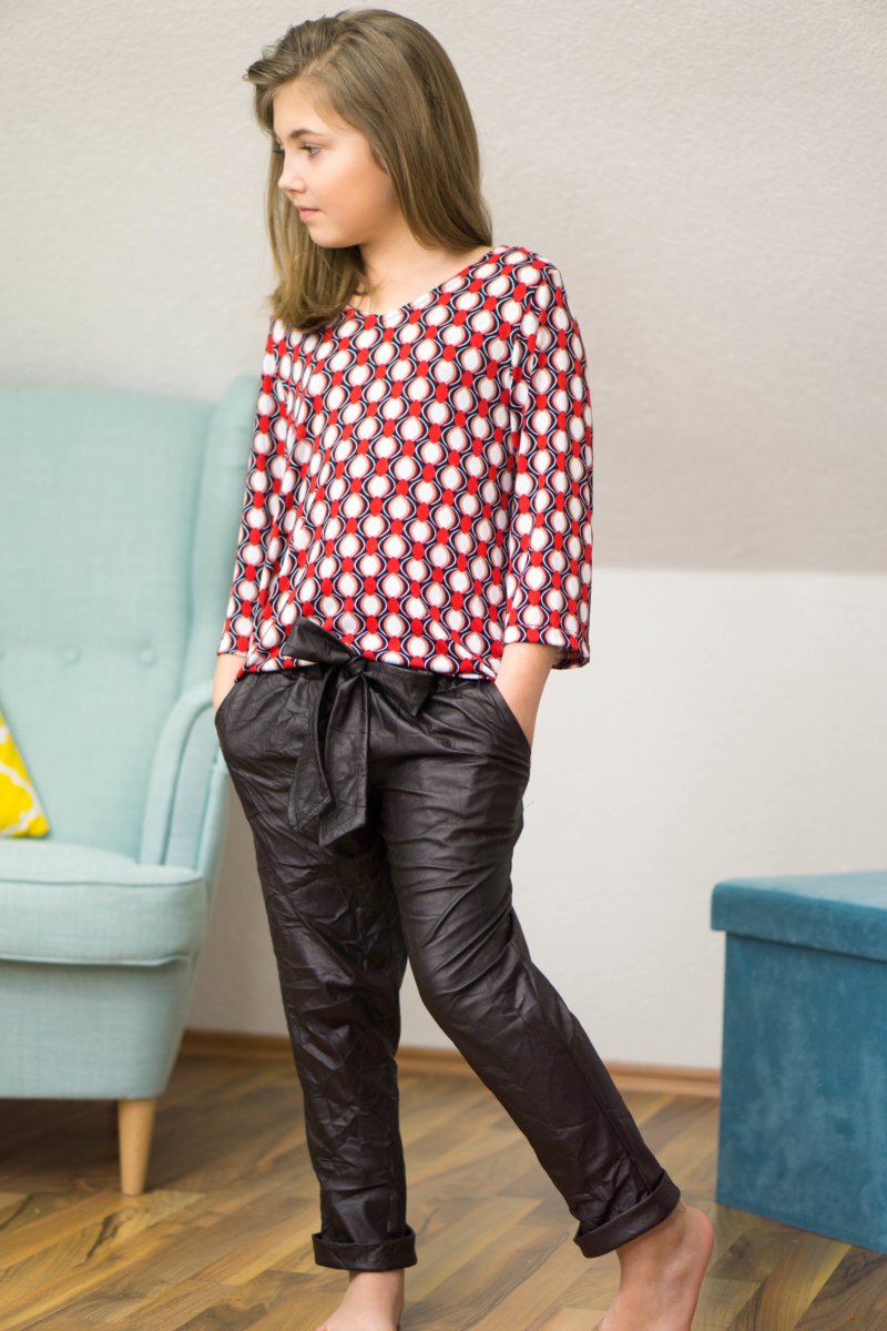 Sonderposten Papierschnittmuster Bluse Elena Kinder – Bild 5