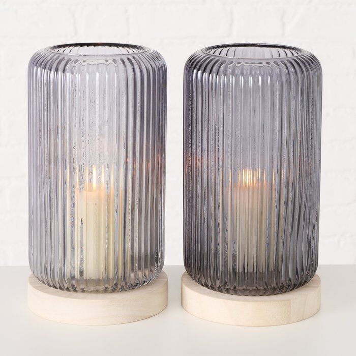 Windlicht Lidingo 24cm dunkelgrau – Bild 5