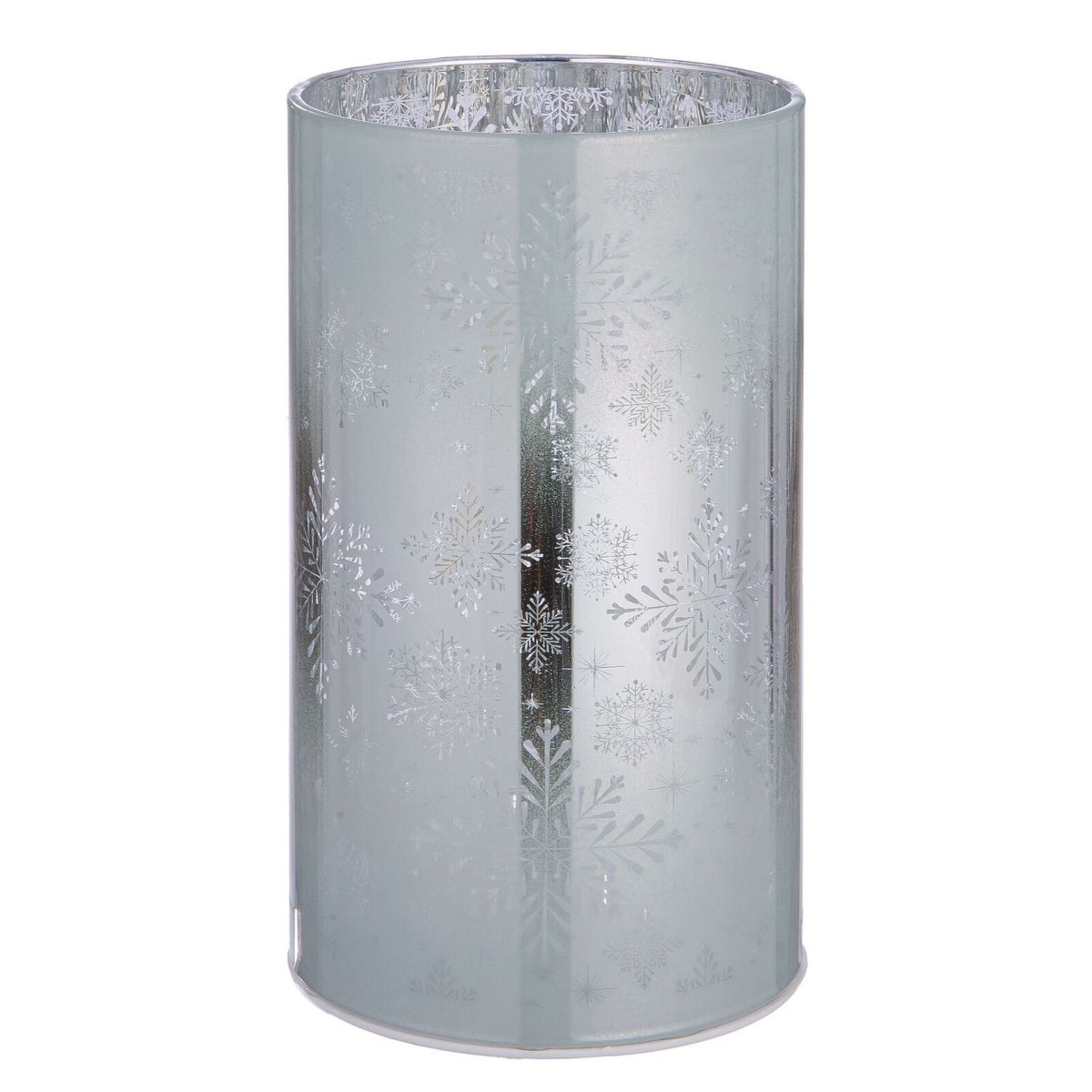 Windlicht Schneeflocke LED Glas 13cm – Bild 4